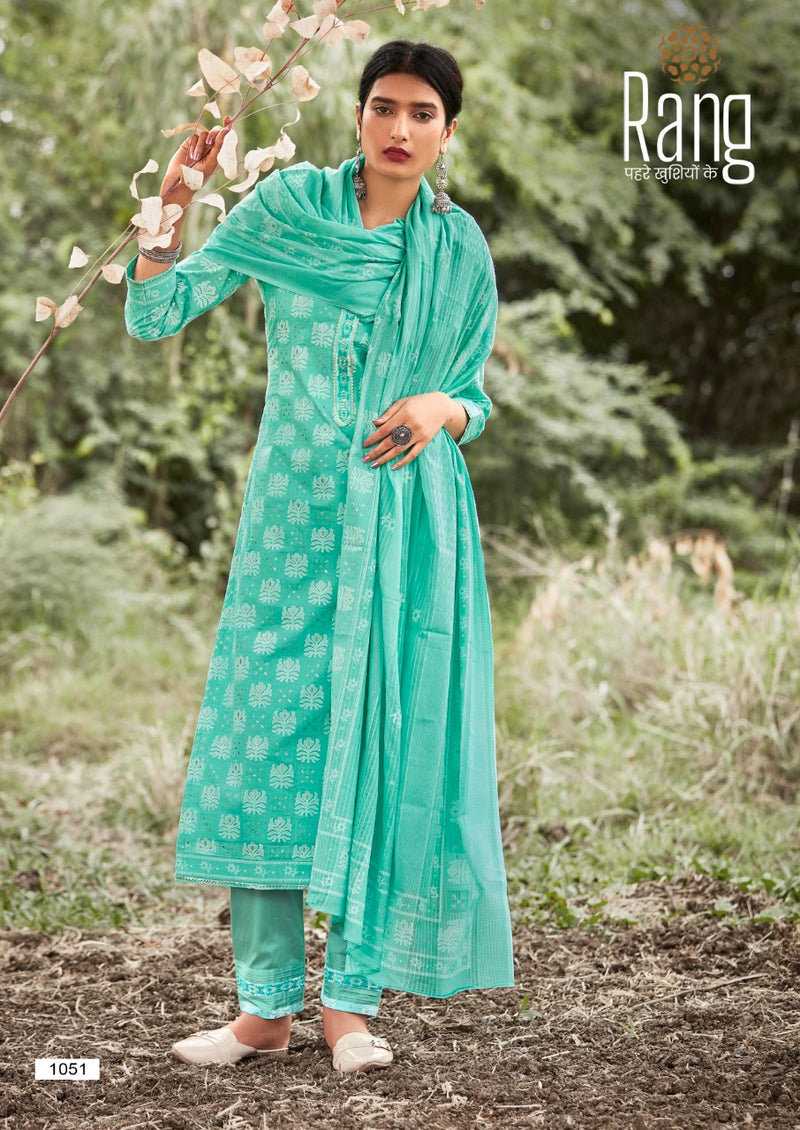 Atrangi By Kalaroop Kajree Fashion Pure Cotton Embroidery Work Fancy Look Casual Wear Readymade Bottom With Kurtis