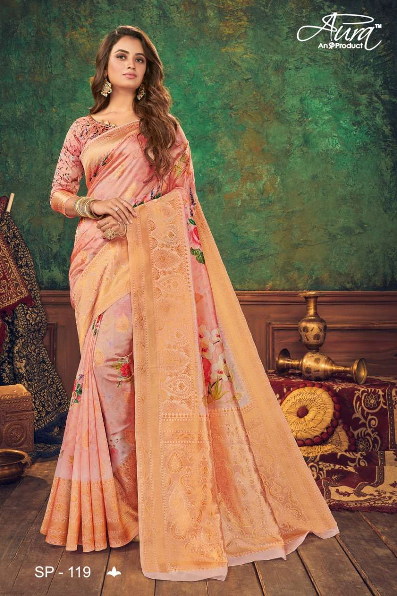 Aura Present Sakhi  Silk Festival Wear Fancy Sarees