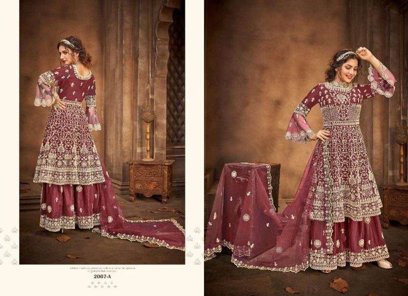 Avighya Myra 2007 Colours Net Heavy Designer With Embroidery Work Exclusive Suit