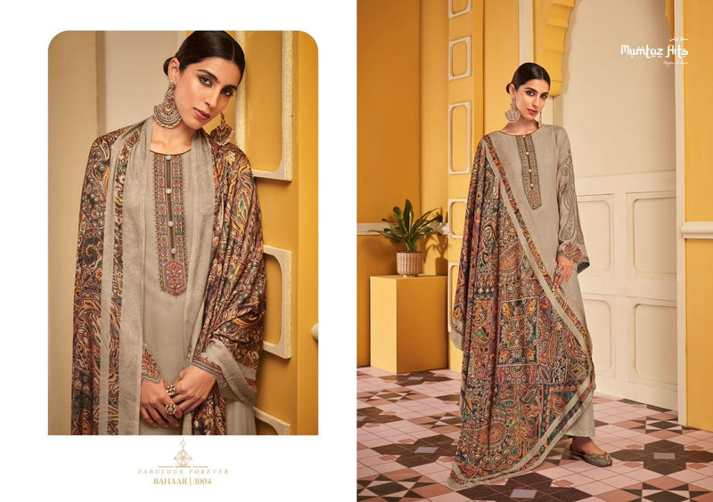 Mumtaz Bahaar Pashmina With Beautiful Heavy Embroidery Work Stylish Designer Fancy Salwar Kameez