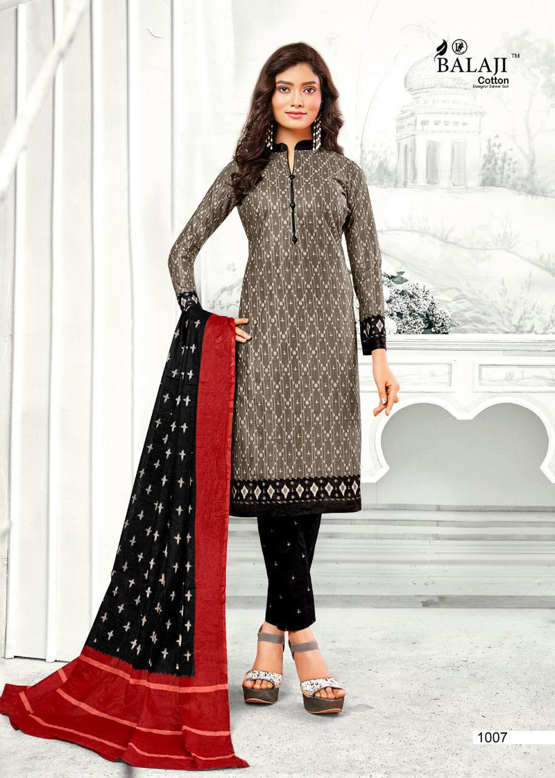 Balaji Cotton Ikkat Prime Vol 1 Dailywear Cotton Dress Material Salwar Suit