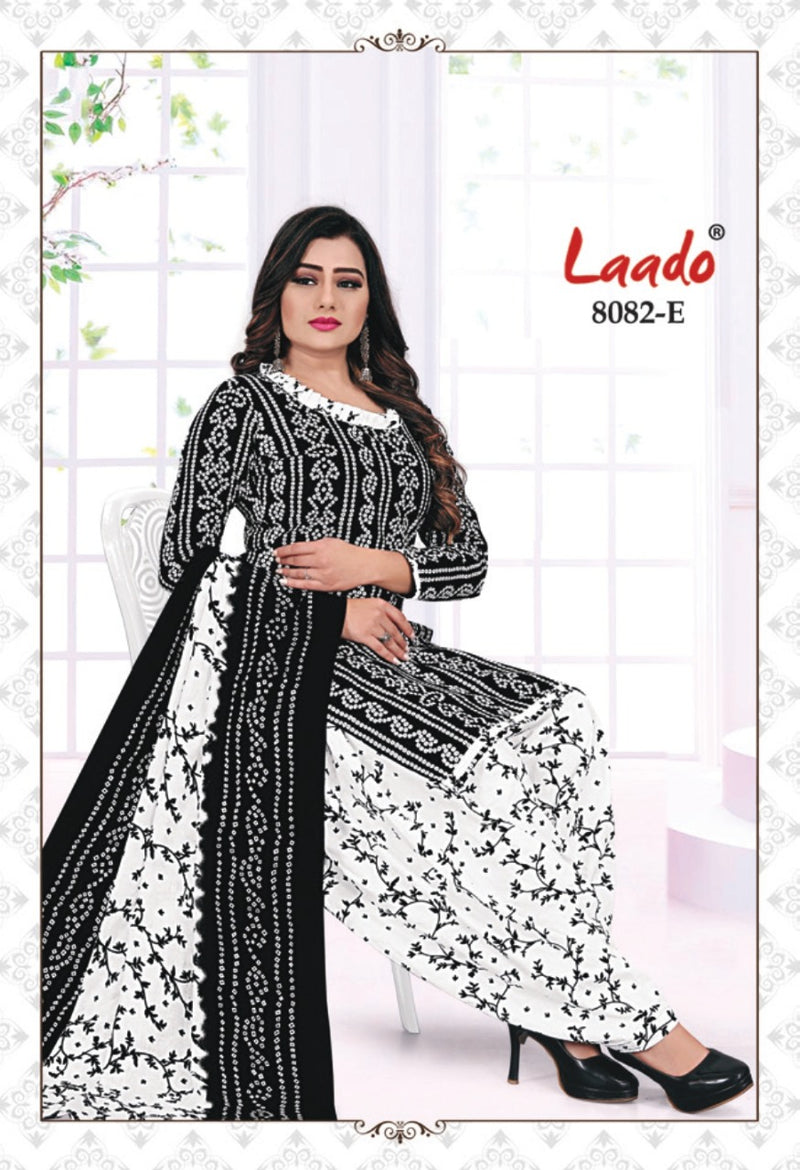 Laado Bandhani 8082 Pure Cotton Patiyala Style Printed Festive Wear Salwar Suits
