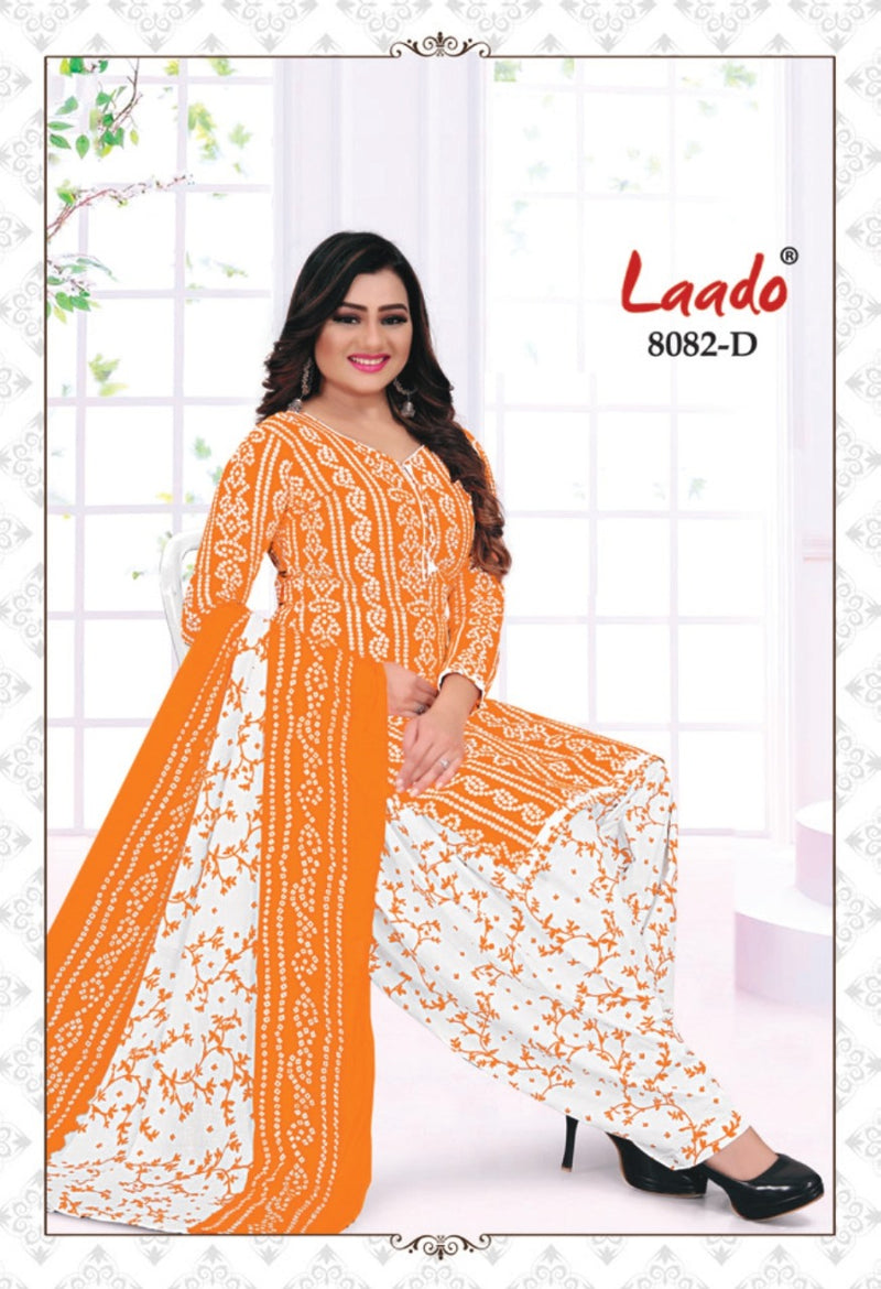 Laado Bandhani 8082 Pure Cotton Patiyala Style Printed Festive Wear Salwar Suits