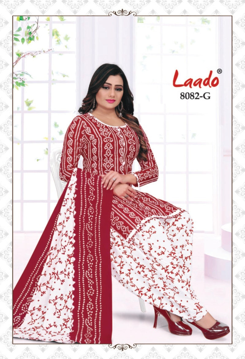 Laado Bandhani 8082 Pure Cotton Patiyala Style Printed Festive Wear Salwar Suits