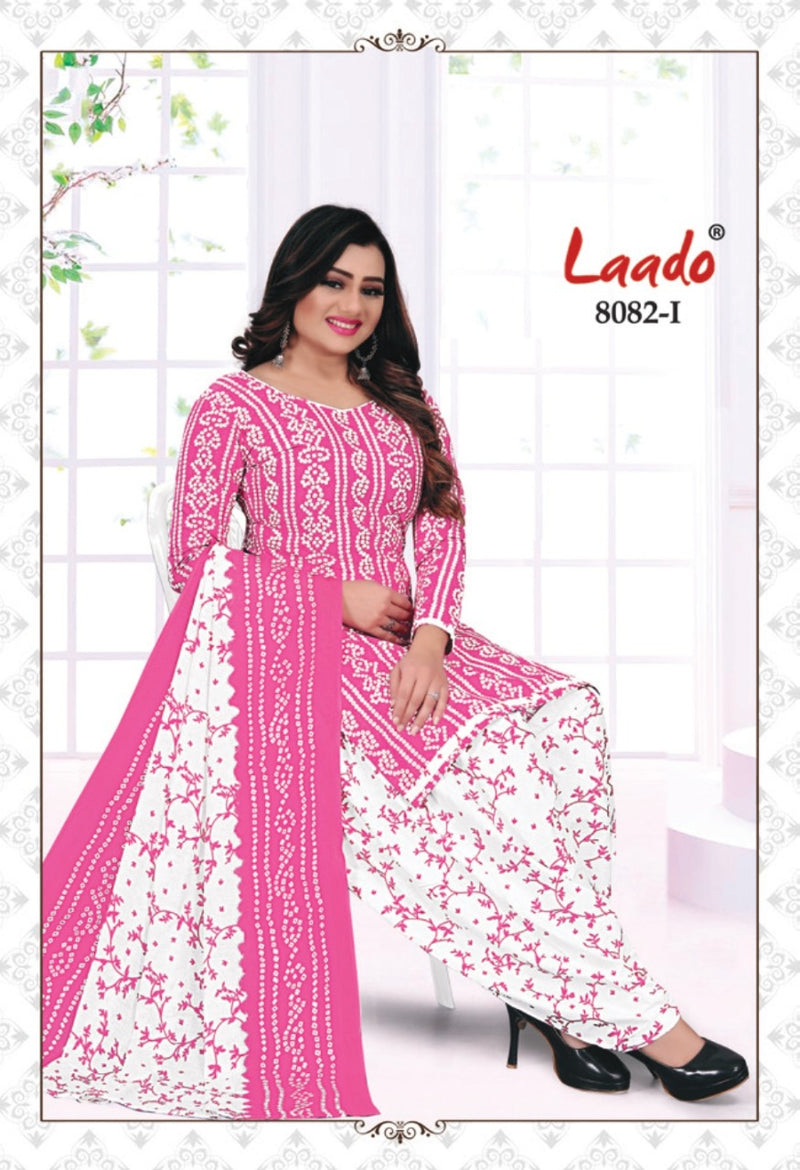 Laado Bandhani 8082 Pure Cotton Patiyala Style Printed Festive Wear Salwar Suits