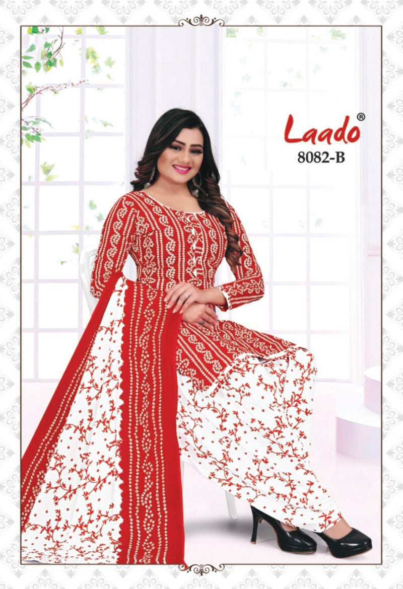 Laado Bandhani 8082 Pure Cotton Patiyala Style Printed Festive Wear Salwar Suits