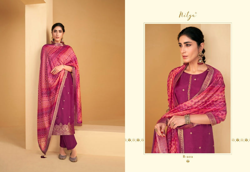 Lt Nitya Bandhani Vol 2 Dola Jacquard With Hand Work Beautiful Salwar Kameez