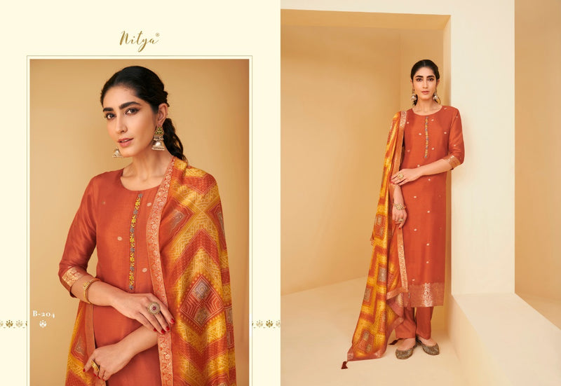 Lt Nitya Bandhani Vol 2 Dola Jacquard With Hand Work Beautiful Salwar Kameez