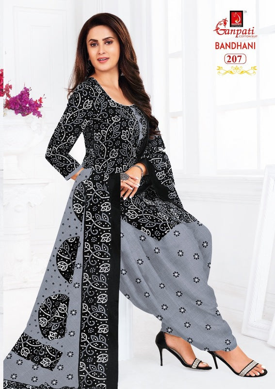 Ganpati Bandhani Vol 2 Pure Cotton Patiyala Style Casual Wear Salwar Kameez