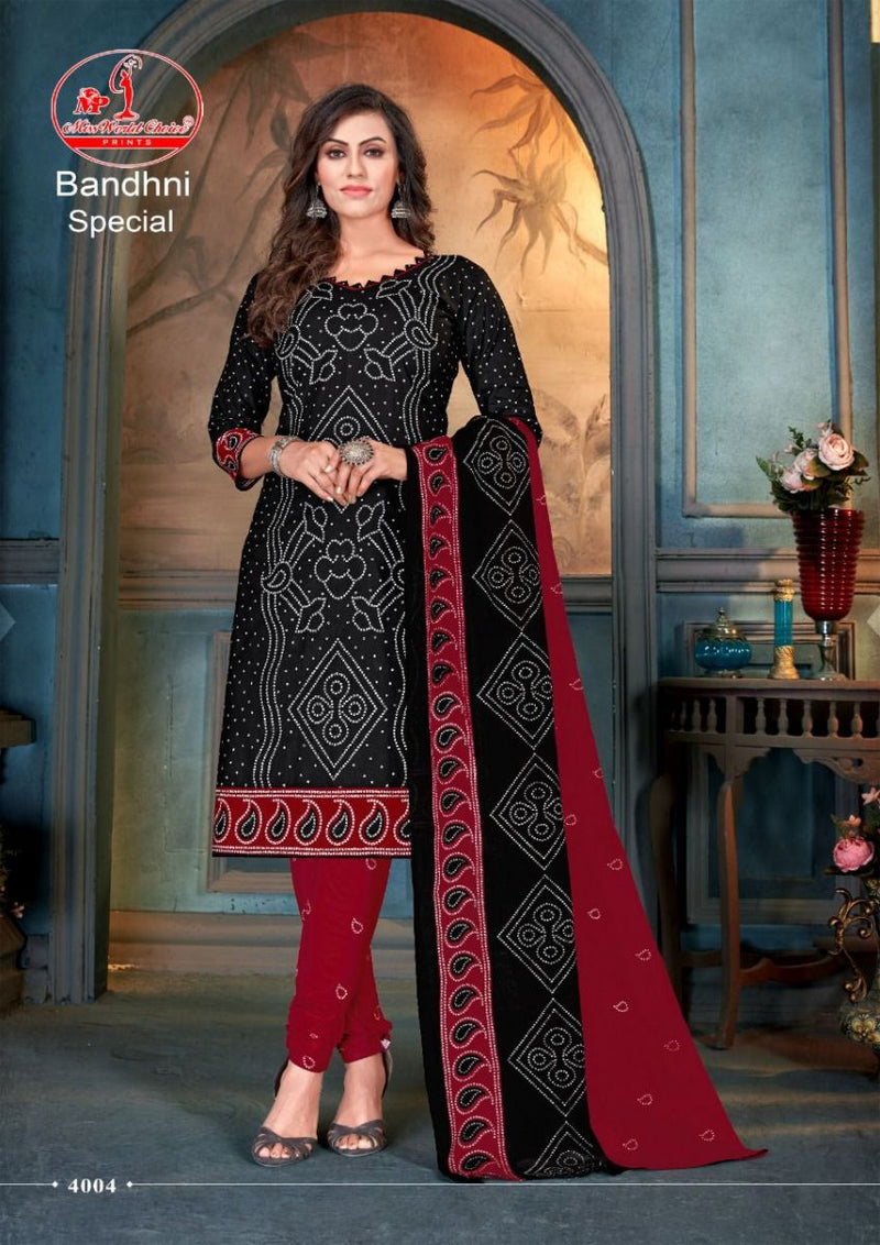 Miss World Choice Bandhani Special Vol 4 Cotton Patiyala  Festive Wear Salwar Kameez