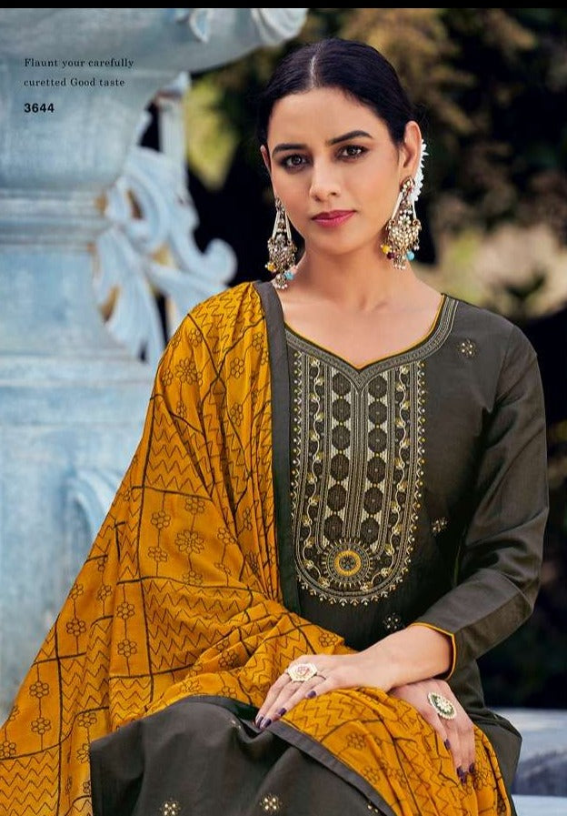 Kalarang Fashion Barkha Vol 2 Parampara Silk Fancy Festive Wear Salwar Suits