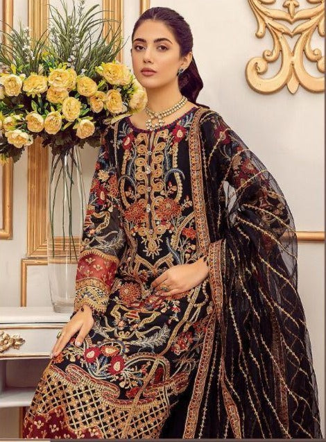 Rawayat Fashion Barocco Fox Georgette Pakistani Style Designer Party Wear Suits