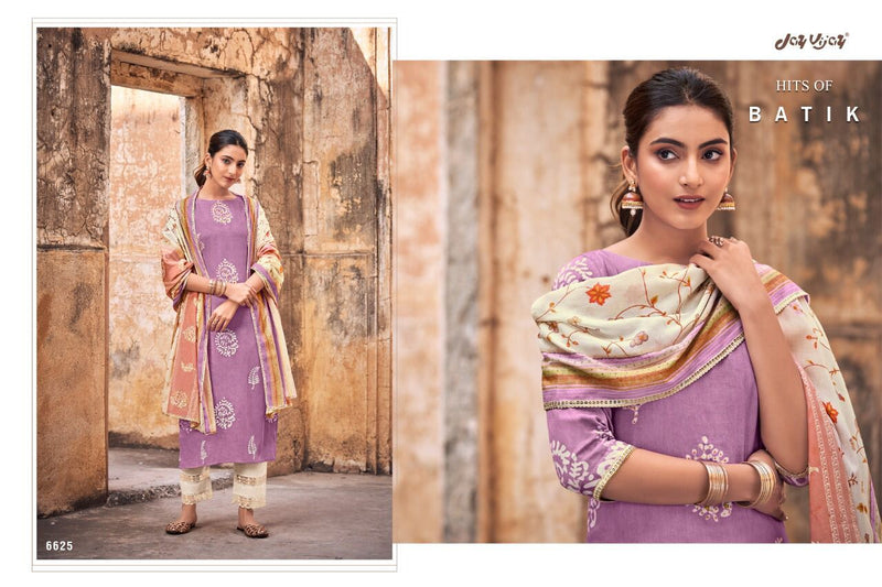 Jay Vijay Dno 6621 To 6628 Pure Cotton With Hand Work Embroidery Stylish Designer salwar Suit