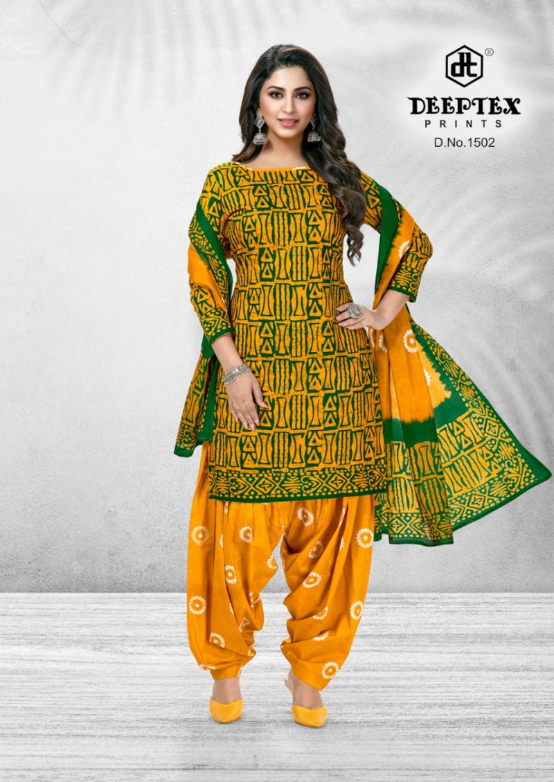 Deeptex Print Batik Plus Vol 15 Cotton Patiyala Salwar Suits