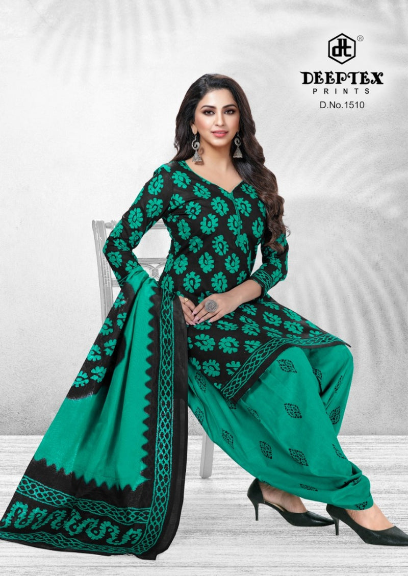 Deeptex Print Batik Plus Vol 15 Cotton Patiyala Salwar Suits