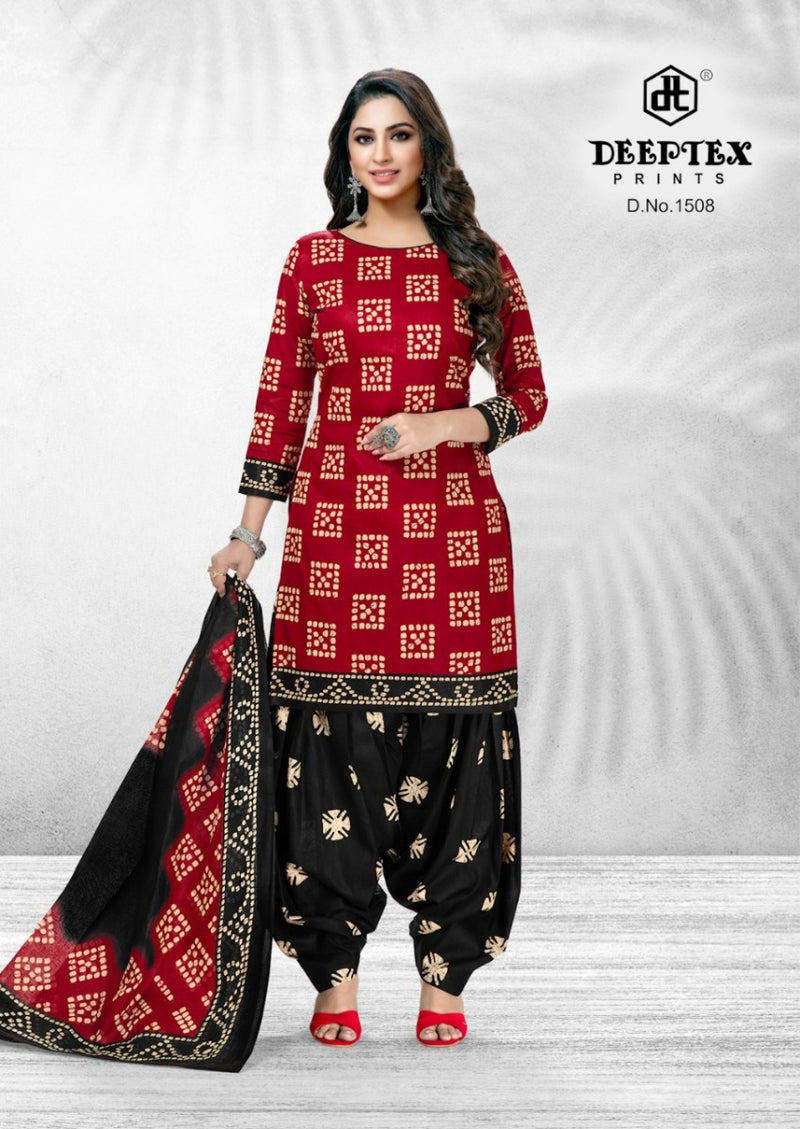 Deeptex Print Batik Plus Vol 15 Cotton Patiyala Salwar Suits