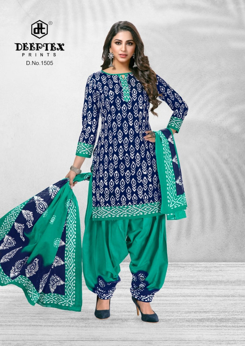 Deeptex Print Batik Plus Vol 15 Cotton Patiyala Salwar Suits