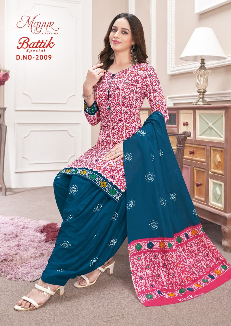 Mayur Creation Batik Special Vol 20 Pure Cotton With Fancy Printed Work Stylish Designer Casual Wear Salwar Kameez