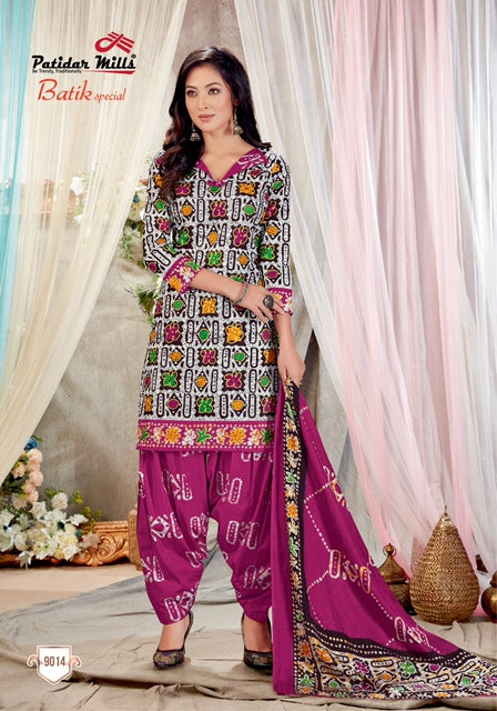 Patidar Mill Batik Special Vol 9 Cotton Stylish Patiyala Suit