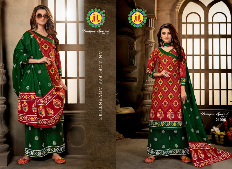 JT Batique Special Vol 21 Stylish Cotton Printed Salwar Suit