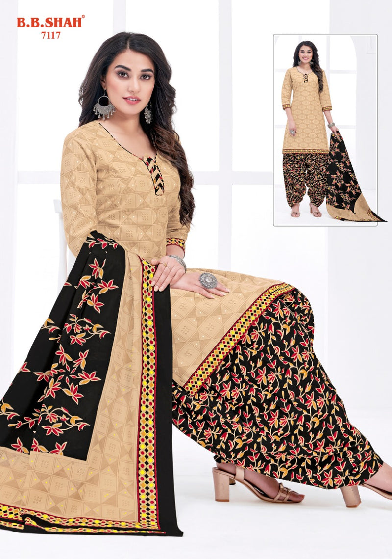 B B Shah Launch Nayraa Vol 1 Pure Cotton Printed Patiyala Style Designer Regular Wear Salwar Kameez