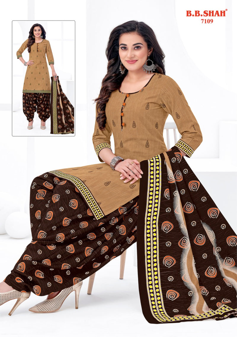 B B Shah Launch Nayraa Vol 1 Pure Cotton Printed Patiyala Style Designer Regular Wear Salwar Kameez
