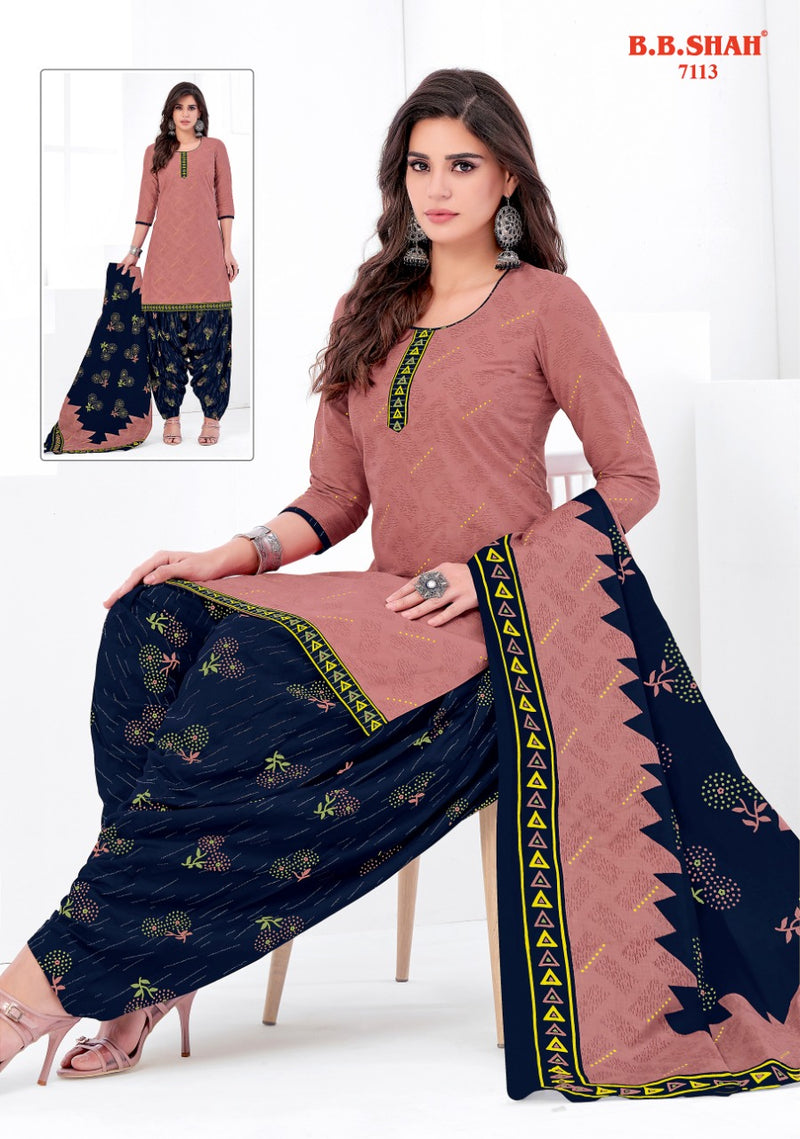 B B Shah Launch Nayraa Vol 1 Pure Cotton Printed Patiyala Style Designer Regular Wear Salwar Kameez