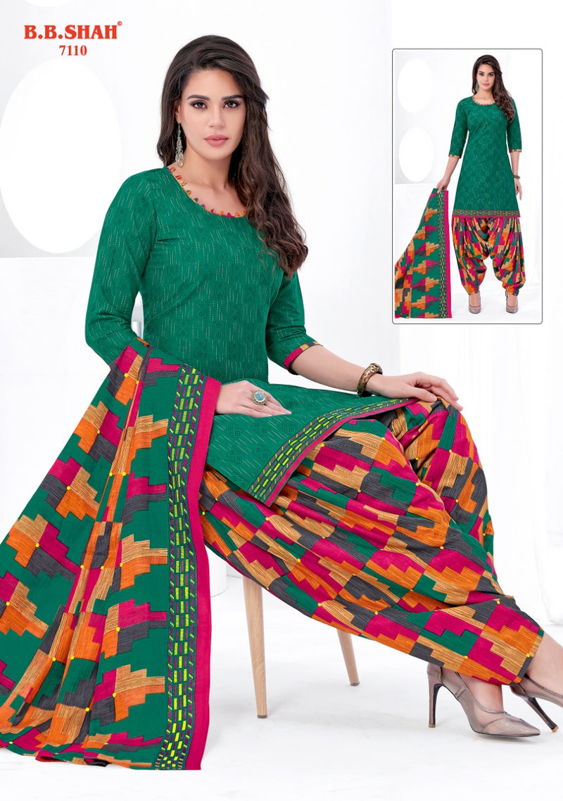 B B Shah Launch Nayraa Vol 1 Pure Cotton Printed Patiyala Style Designer Regular Wear Salwar Kameez