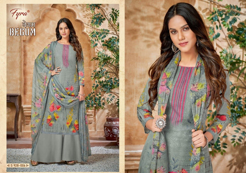 Fyra Dno 01 To 010 Pure Cotton With Embroidery Stylish Designer Party Wear Printed Salwar Suit
