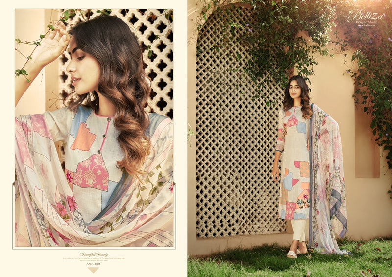 Belliza Designer Studio Glory Pure Cotton Linen Festive Wear Salwar Suits