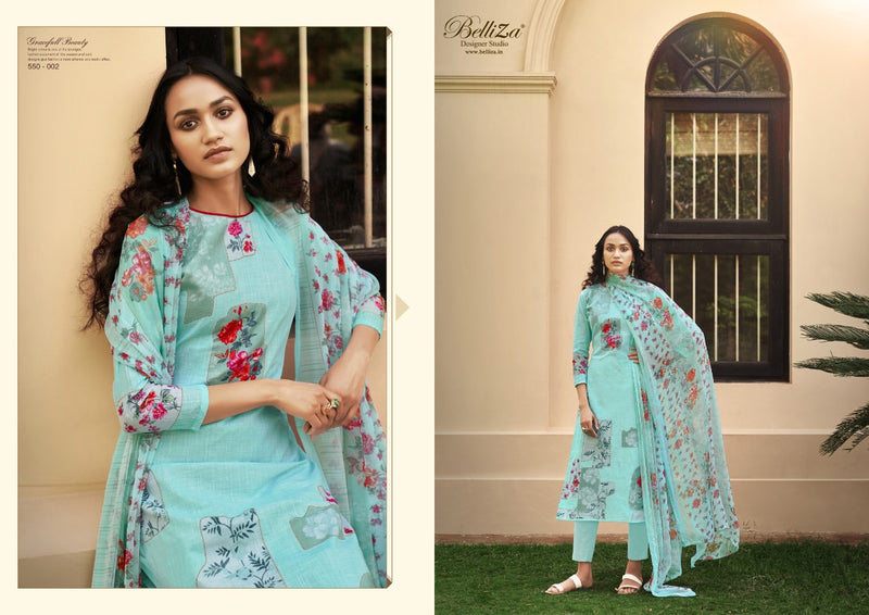 Belliza Designer Studio Glory Pure Cotton Linen Festive Wear Salwar Suits