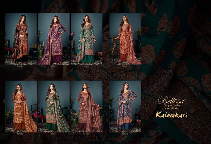 Bellza Kalamkari Pashmina With Exclusive Digital Prints Stylish Salwar Kameez