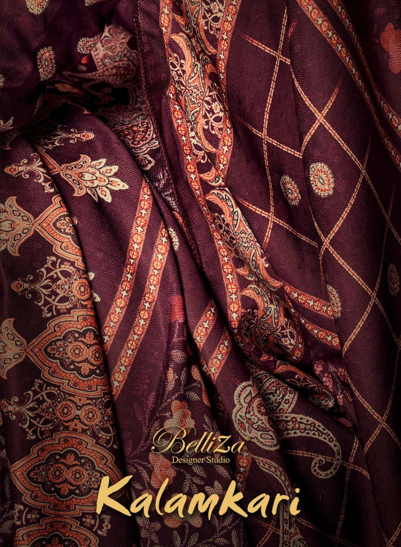 Bellza Kalamkari Pashmina With Exclusive Digital Prints Stylish Salwar Kameez