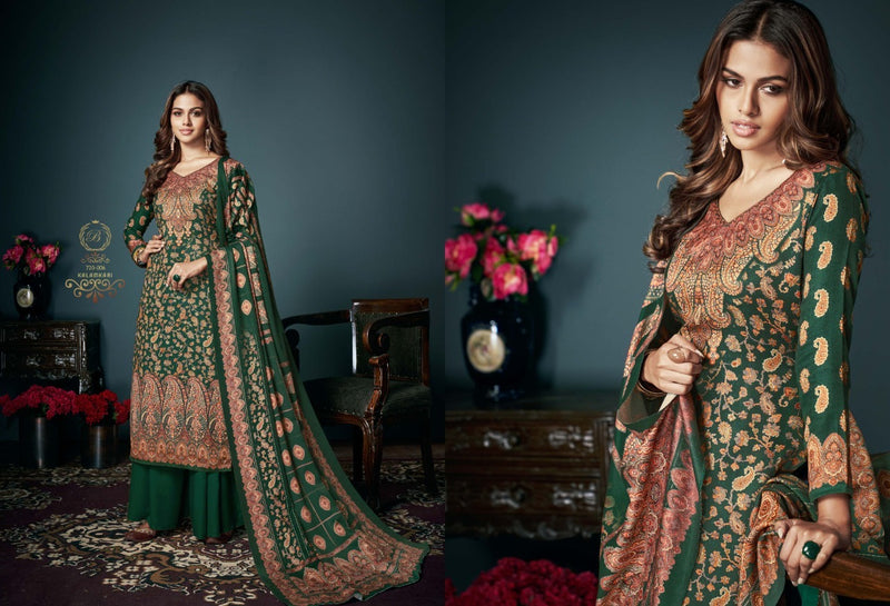 Bellza Kalamkari Pashmina With Exclusive Digital Prints Stylish Salwar Kameez