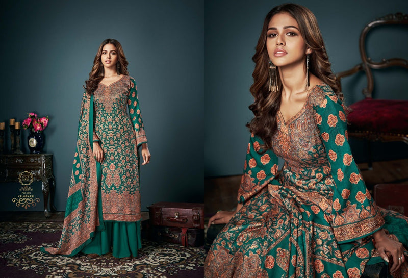 Bellza Kalamkari Pashmina With Exclusive Digital Prints Stylish Salwar Kameez