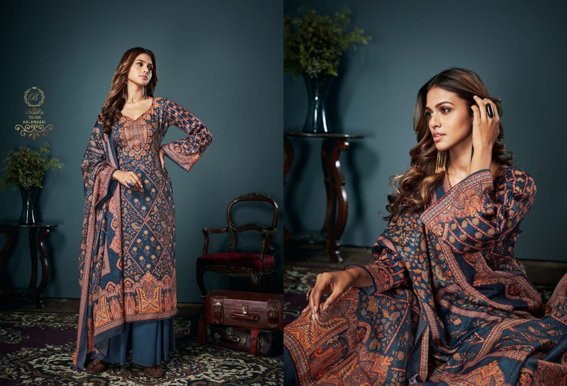 Bellza Kalamkari Pashmina With Exclusive Digital Prints Stylish Salwar Kameez