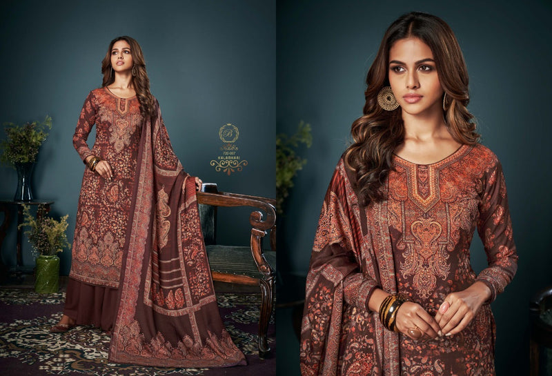 Bellza Kalamkari Pashmina With Exclusive Digital Prints Stylish Salwar Kameez