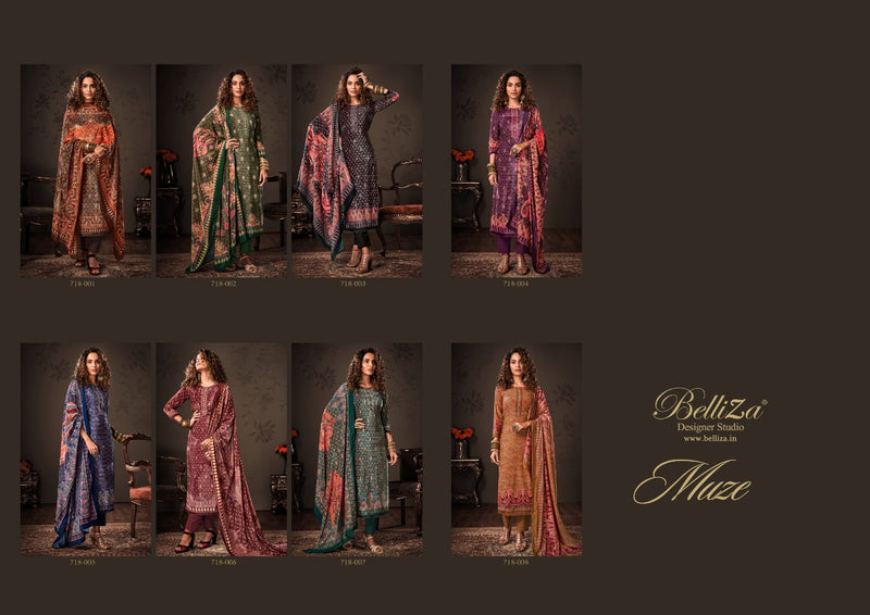 Belliza Muze Velvet Stylish Designer Festive Wear Salwar Kameez