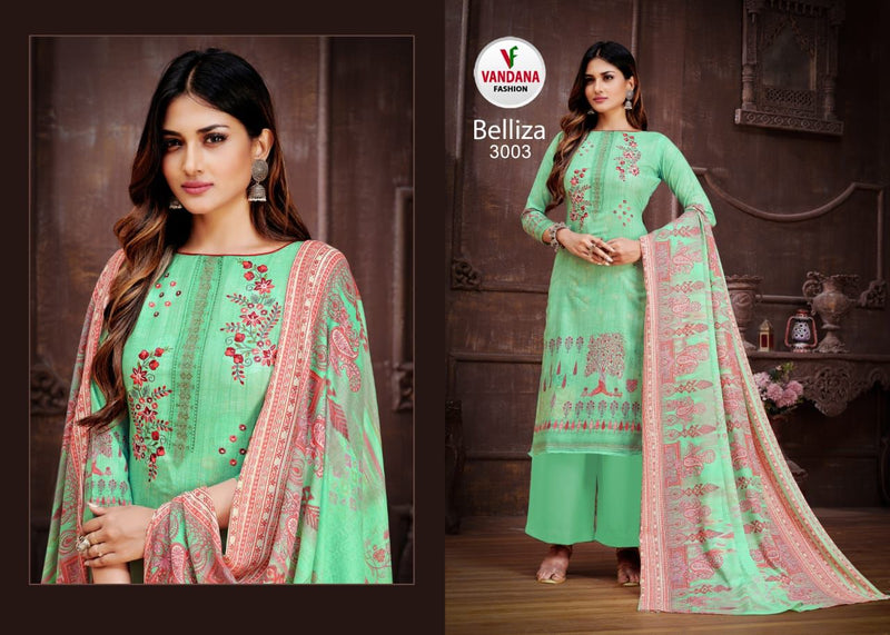 Vandana Fashion Belliza Vol 3 Cotton Digital Printed Festive Wear Salwar Suits