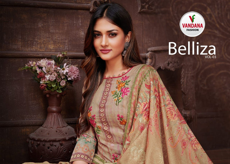 Vandana Fashion Belliza Vol 3 Cotton Digital Printed Festive Wear Salwar Suits