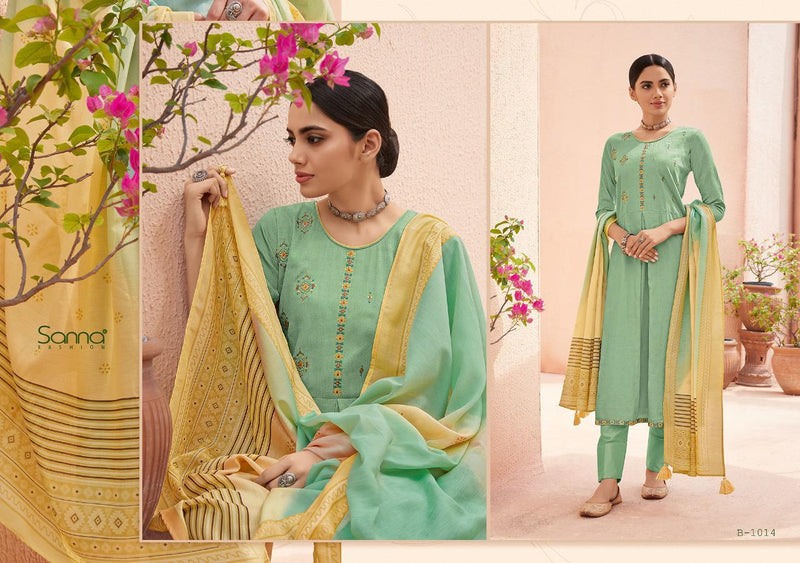 Sanna Benazir Fabric Fancy Wear Salwar Suit In Cotton