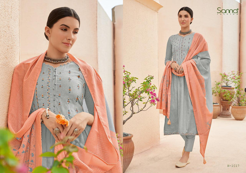 Sanna Benazir Fabric Fancy Wear Salwar Suit In Cotton