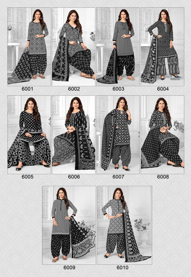 Jt Black Beauty Vol 6 Cotton Patiyala Style Party Wear Salwar Suits