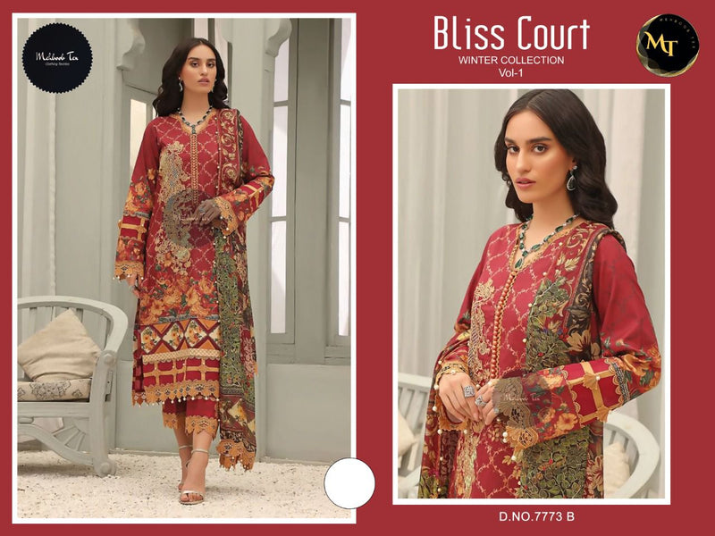 Mehboob Tex Bliss Court Winter Collection Vol 1 Pashmina Stylish Designer Pakistani Salwar Kameez