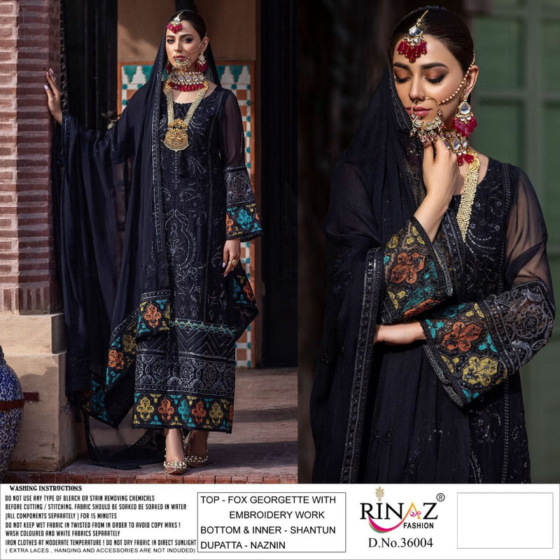 Rinaz Fashion Block Buster Hits Vol 24 Fox Georgette Pakistani Style Wedding Wear Salwar Suits