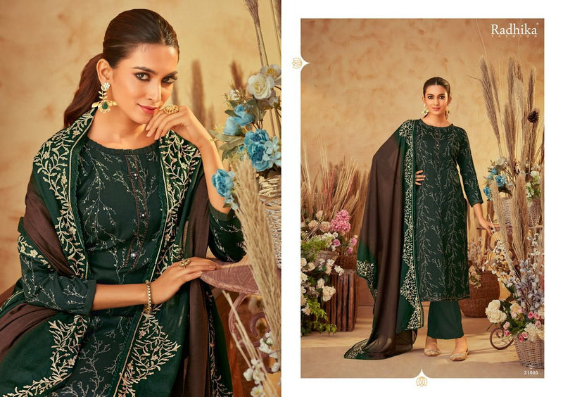 Radhika Fashion Azara Blossom Vol 10 Cotton Foil Printed Festive Wear Salwar Suits