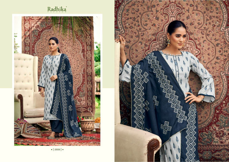Radhika Fashion Azara Blossom Vol 9 Cotton Foil Printed Festive Wear Salwar Kameez