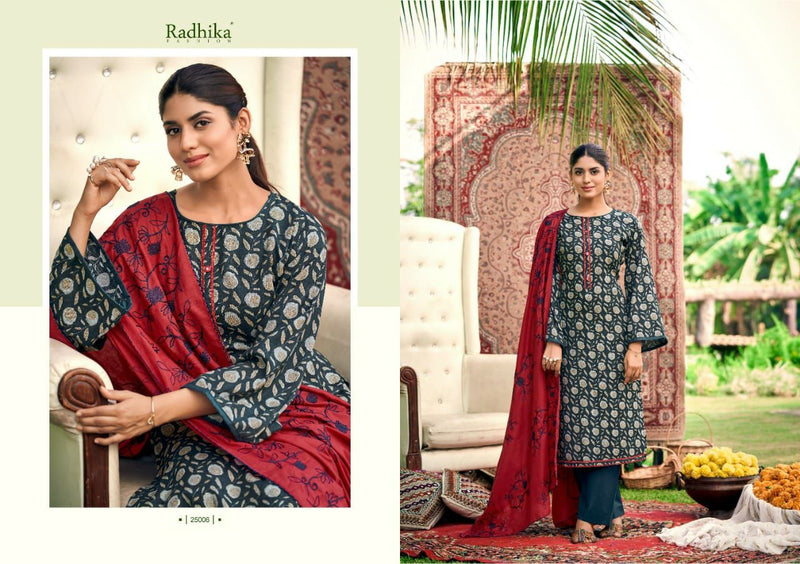 Radhika Fashion Azara Blossom Vol 9 Cotton Foil Printed Festive Wear Salwar Kameez