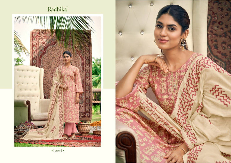 Radhika Fashion Azara Blossom Vol 9 Cotton Foil Printed Festive Wear Salwar Kameez
