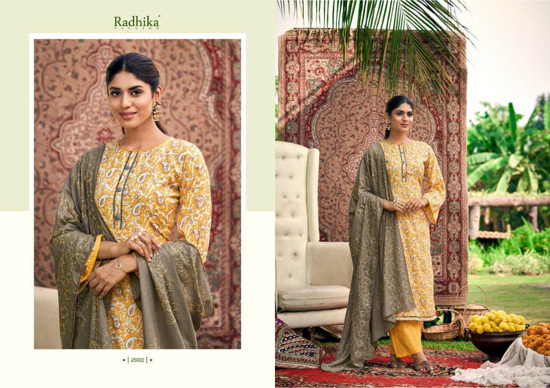 Radhika Fashion Azara Blossom Vol 9 Cotton Foil Printed Festive Wear Salwar Kameez